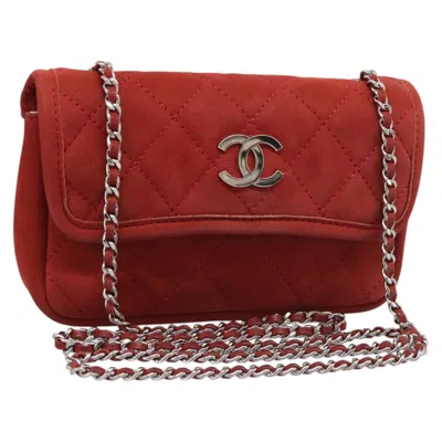 Pre-owned Chanel Timeless Red Suede Shoulder Bag ()
