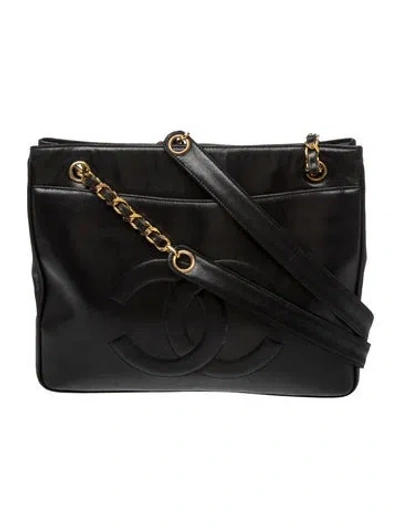 Pre-owned Chanel Timeless Tote In Black
