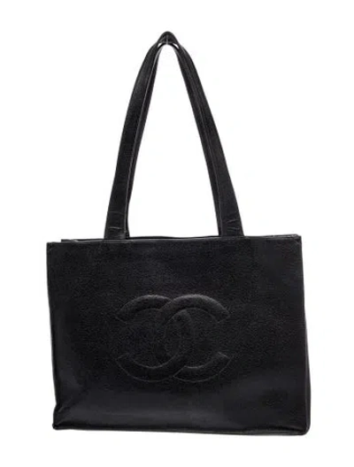 Pre-owned Chanel Timeless Tote In Black