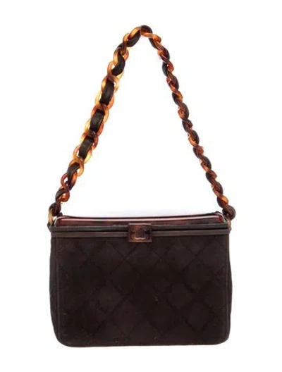 Pre-owned Chanel Tortoise Box Bag In Brown