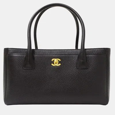 Pre-owned Chanel Tote Bag Leather Executive Black