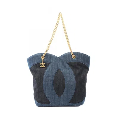Pre-owned Chanel Tote Bag () In Blue