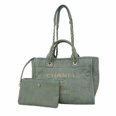 Pre-owned Chanel Tote Bag () In Blue