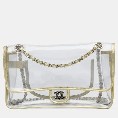 Pre-owned Chanel Transparent Medium Naked Flap | ModeSens