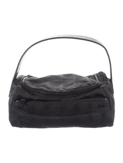 Pre-owned Chanel Travel Ligne Cosmetic Bag In Black