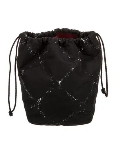 Pre-owned Chanel Travel Ligne Cosmetic Pouch In Black