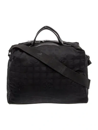 Pre-owned Chanel Travel Ligne Duffle Bag In Black