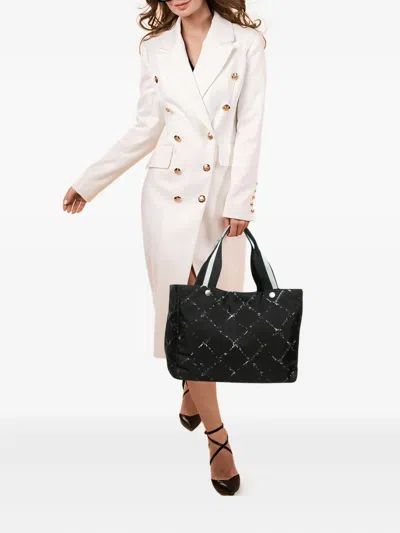 Pre-owned Chanel Travel Ligne Tote Bag In Black