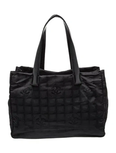 Pre-owned Chanel Travel Ligne Tote In Black