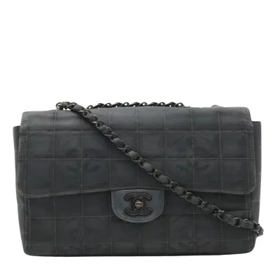 Pre-owned Chanel Timeless Black Canvas Shoulder Bag ()