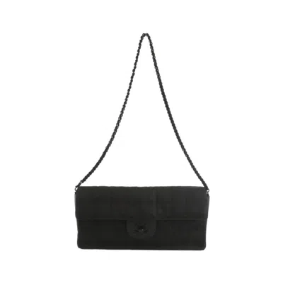 Pre-owned Chanel Travel Line Black Nylon Shoulder Bag ()