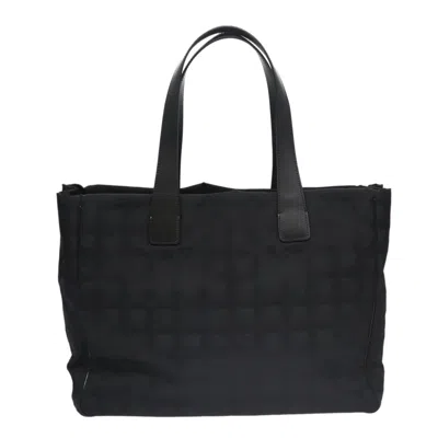 Pre-owned Chanel Travel Line Black Synthetic Tote Bag ()