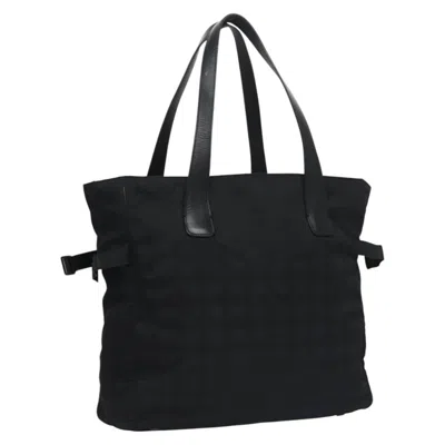 Pre-owned Chanel Travel Line Black Synthetic Tote Bag ()