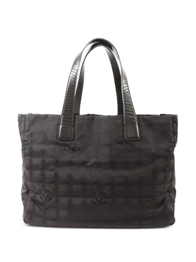 Pre-owned Chanel Travel Line Cc Tote Bag In Black