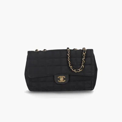 Pre-owned Chanel Travel Line Chocolate Bar Flap Bag