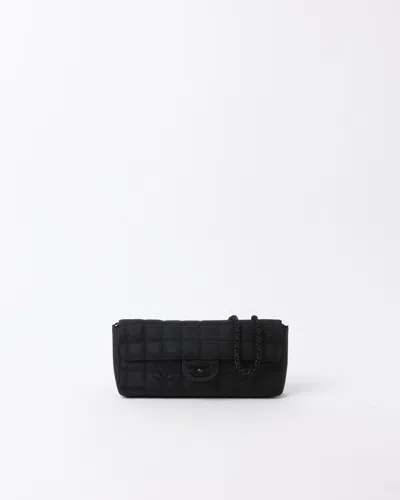 Pre-owned Chanel Travel Line East West Chocolate Bar Bag