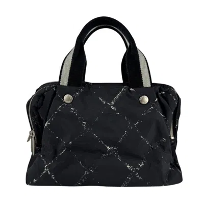 Pre-owned Chanel Travel Line Handbag () In Black