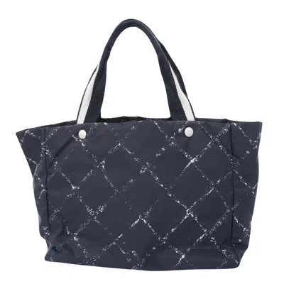 Pre-owned Chanel Travel Line Navy Synthetic Tote Bag ()