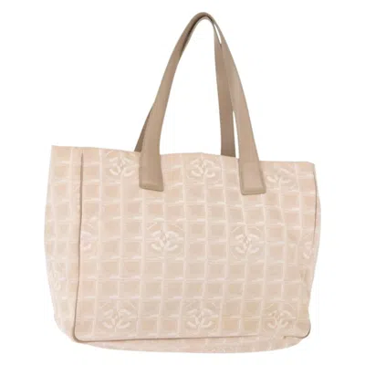 Pre-owned Chanel Travel Line Tote Nylon Pink Nylon Tote Bag Bag ()