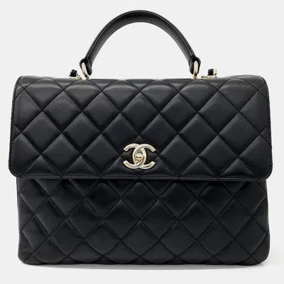 Pre-owned Chanel Trendy Cc Large Bag In Black