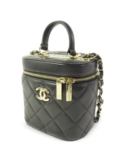 Pre-owned Chanel Trendy Cc Vanity Case In Black