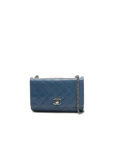 Chanel Trendy Cc Wallet On Chain Bag In Blue