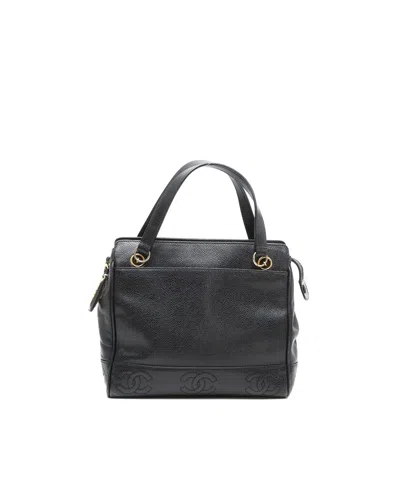 Chanel Triple Cc Tote Bag In Black