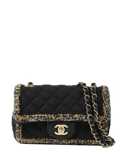 Pre-owned Chanel Turn-lock-fastening Shoulder Bag In Black