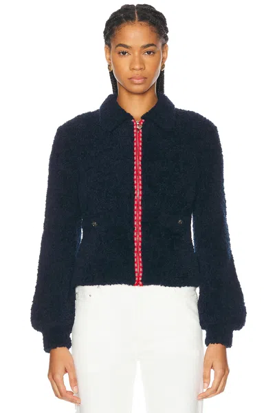 Pre-owned Chanel Turtleneck Sweater In Navy