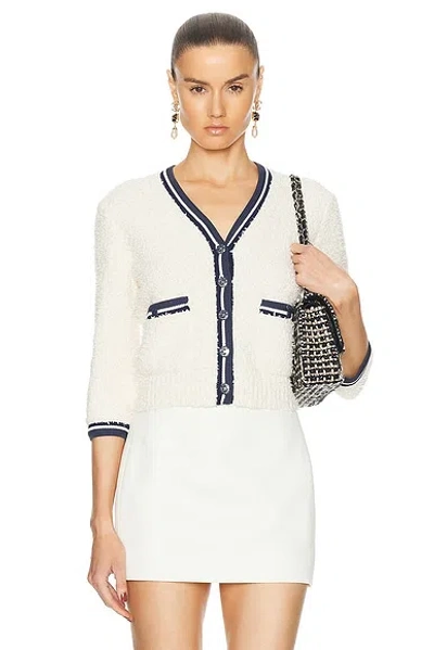 Pre-owned Chanel Tweed Cardigan In Cream