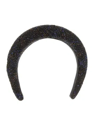 Pre-owned Chanel Tweed Headband In Multi