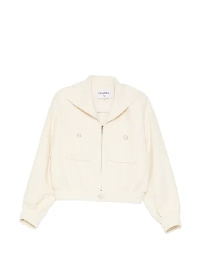 Pre-owned Chanel Tweed Jacket In Neutrals