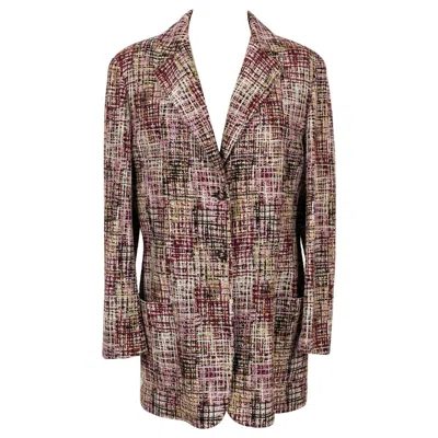 Pre-owned Chanel Tweed Jacket Spring, 1998 In Brown