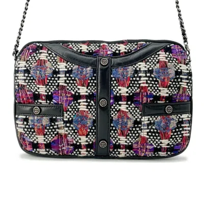 Pre-owned Chanel Tweed Leather Shoulder Bag () In Multi