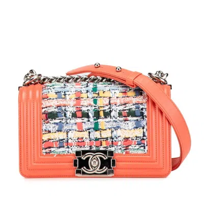 Pre-owned Chanel Tweed Leather Shoulder Bag () In Multi