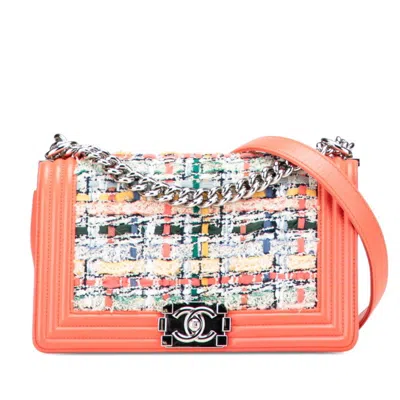 Pre-owned Chanel Tweed Leather Shoulder Bag () In Multi