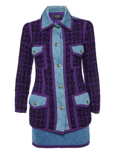 Pre-owned Chanel Tweed Mini Dress