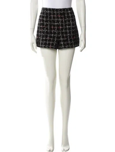 Pre-owned Chanel Tweed Mini Shorts In Black