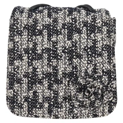 Pre-owned Chanel Tweed Shoulder Bag () In Black