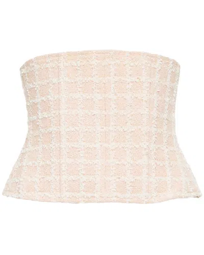 Pre-owned Chanel Tweed Silk Lined Corset Belt (authentic Pre-loved)
