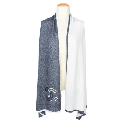 Pre-owned Chanel Two-tone Scarf In Gray