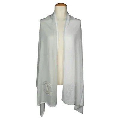 Pre-owned Chanel Two-tone Scarf In Gray