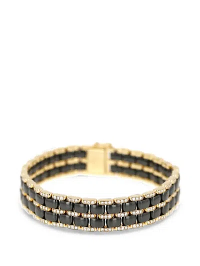 Pre-owned Chanel Ultra Diamond And Ceramic Bracelet In Gold