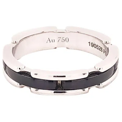 Pre-owned Chanel Ultra Ring 18 Karat White Gold And Black Ceramic