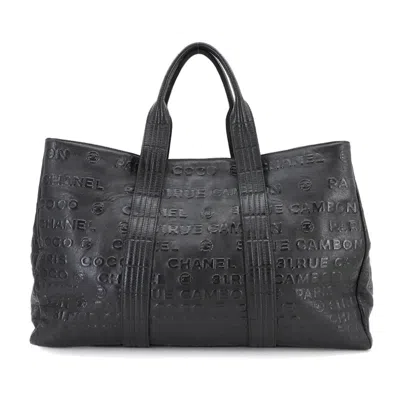 Pre-owned Chanel Unlimited Black Leather Tote Bag ()