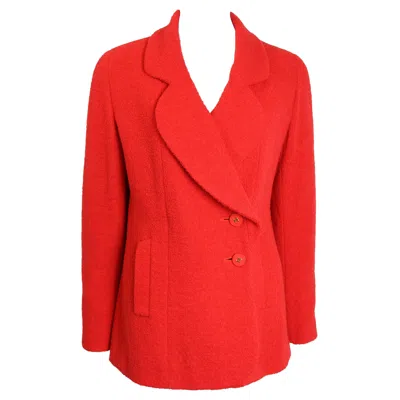 Pre-owned Chanel Unworn  Red Wool Jacket