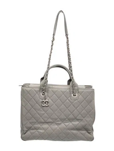 Pre-owned Chanel Urban Companion Shopping Tote In Gray