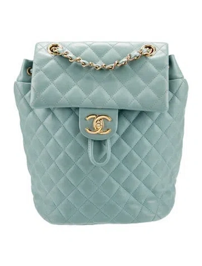 Pre-owned Chanel Urban Spirit Backpack In Blue