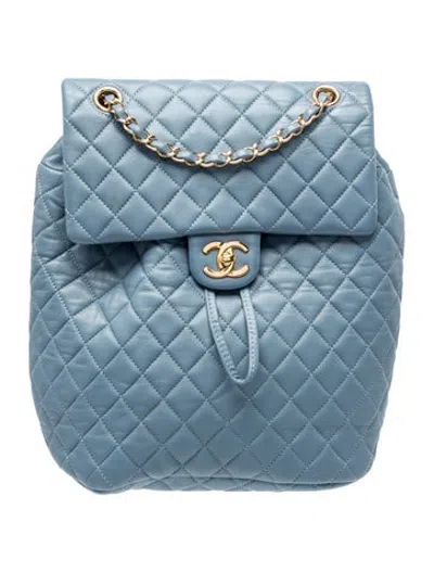 Pre-owned Chanel Urban Spirit Backpack In Blue