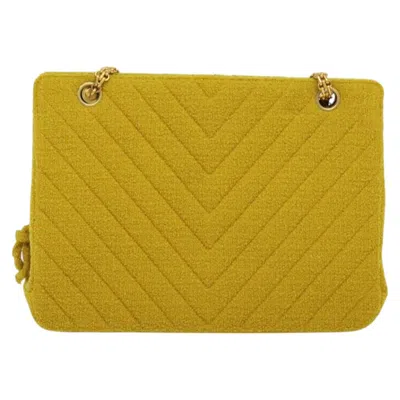 Pre-owned Chanel V-stich Yellow Other Shoulder Bag ()